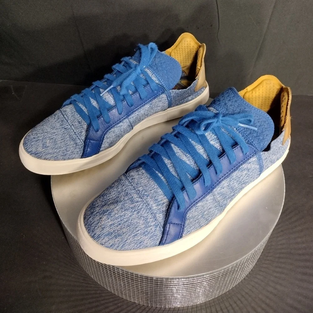 Adidas Blue and Brown Men's Sneakers size 10.5 pre owned Good condition